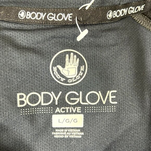 BODY GLOVE Sweater Activewear Men's Full Zip Hoodie Black/Gray Sz L - Picture 5 of 6
